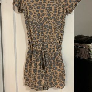 crazy train cheetah print romper